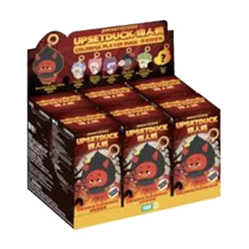 1983 UPSET DUCK Colorful Player Duck Plush Keychain Blind box