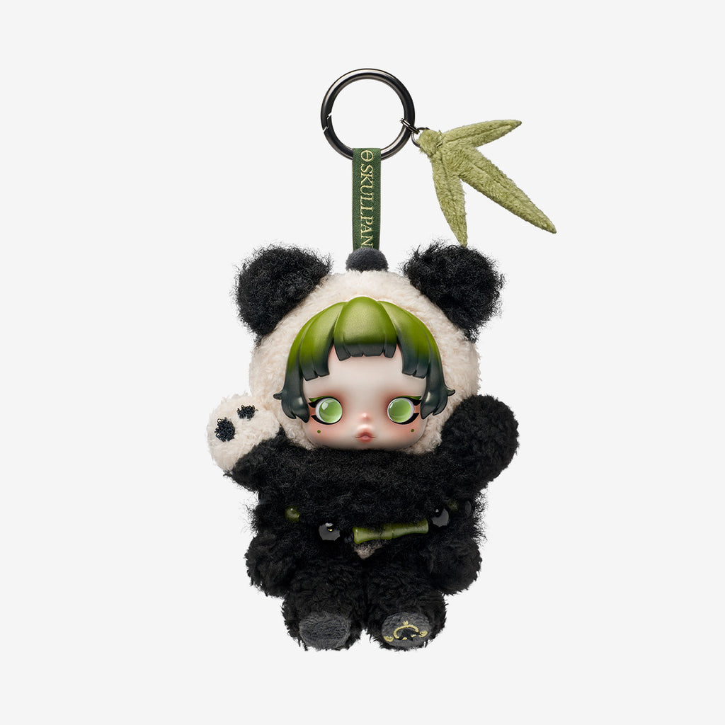 SKULLPANDA plush doll featuring a lazy panda design, perfect for collectors and enthusiasts