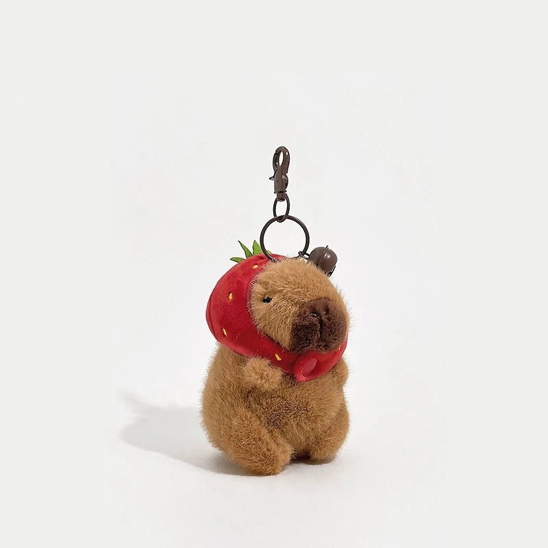 Adorable Capybara Plush Toy Keychain – Cute Animal Pendant.