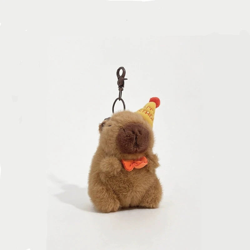 Adorable Capybara Plush Toy Keychain – Cute Animal Pendant.