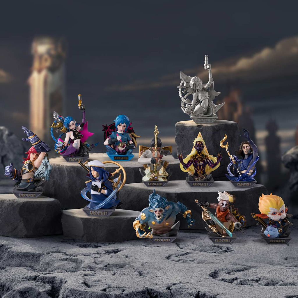 Pop Mart League of Legends: Arcane Series Figures.