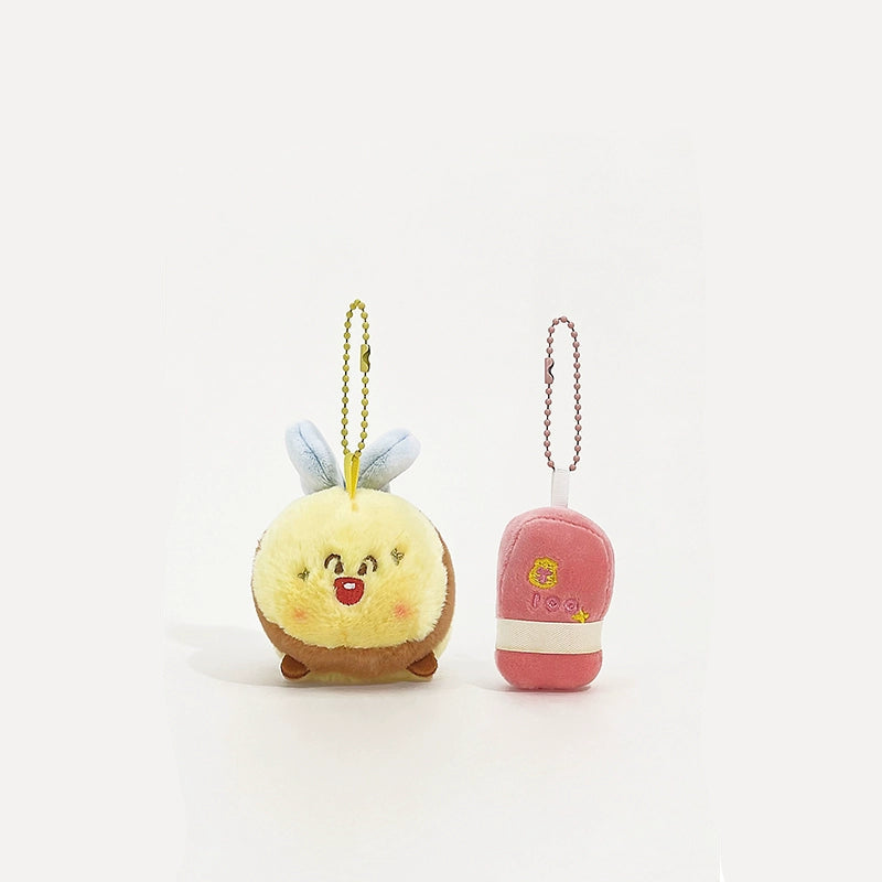 Good Persimmon Peanut Series Magnetic Bag Pendant Plush Toy.