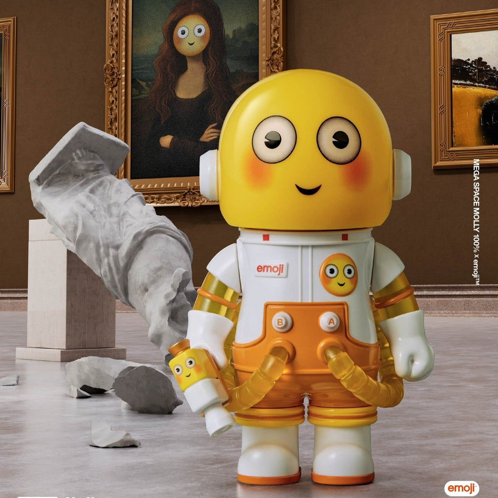 MEGA SPACE MOLLY 100% × emoji™ Series.