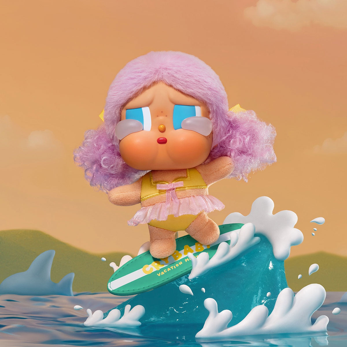 Home Right CRYBABY Vacation Mode On Series-Vinyl Plush Pendant Blind Box