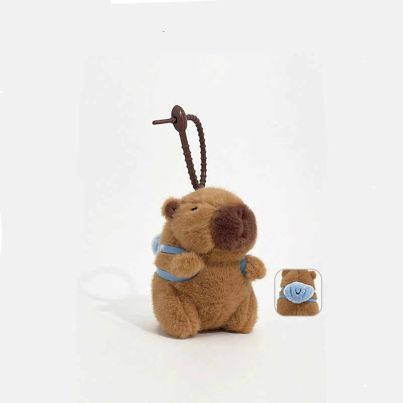 Capybara Plush Toy with Zipper – Cute Zip-Up Plush.