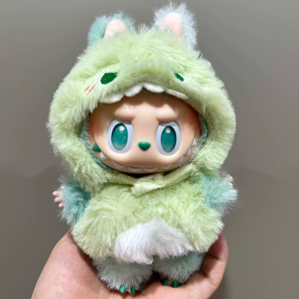 Dino Monster Outfit – Handmade Plush for 17cm Figures.