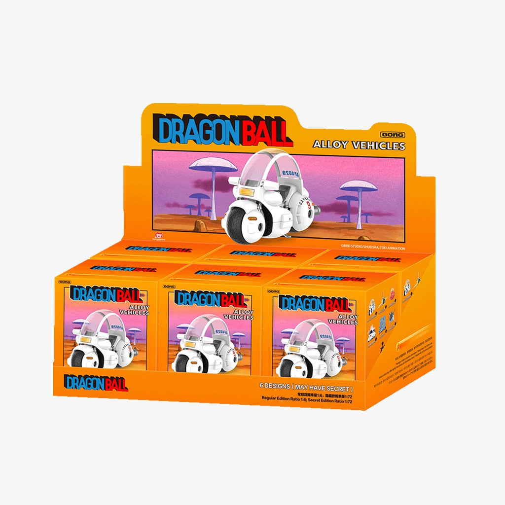 Dragon Ball themed alloy vehicles showcasing dynamic designs and high-quality craftsmanship for collectors.