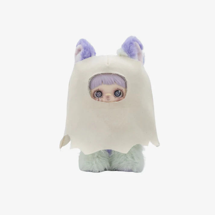 V2 Dark Forest Series Plush Dolls Blind Box featuring a cute doll in a fluffy costume.