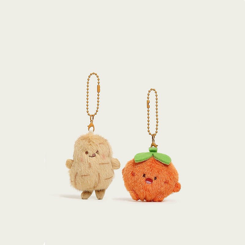 Good Persimmon Peanut Series Magnetic Bag Pendant Plush Toy.