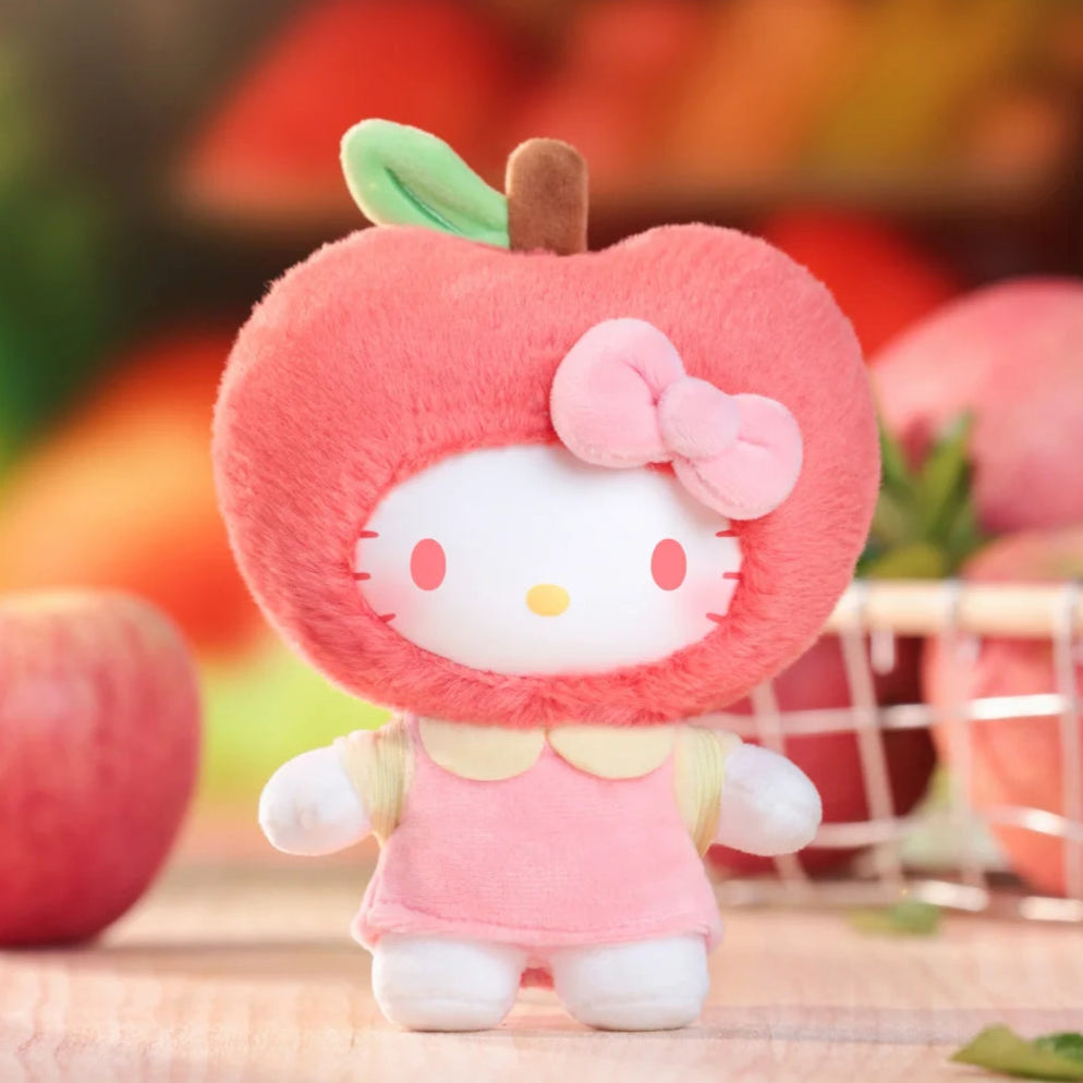 Hello Kitty Plush Pendant from TOP TOY Fruity Paradise Series, collectible blind box toy