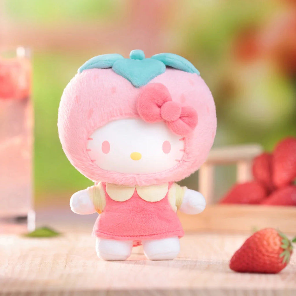 Hello Kitty Plush Pendant from TOP TOY Fruity Paradise Series, collectible blind box toy