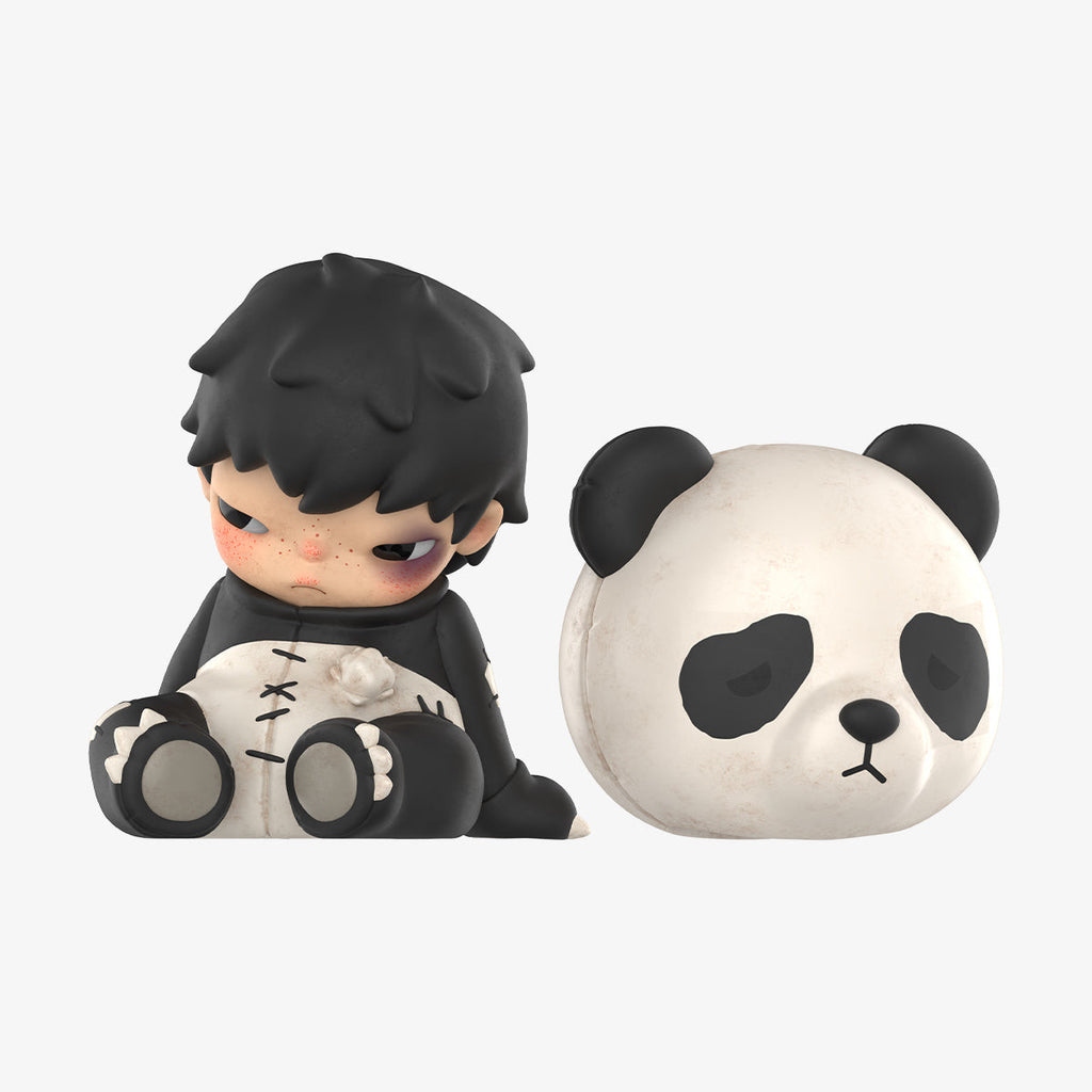 POP MART Hirono Doll Panda 100% Figurine.