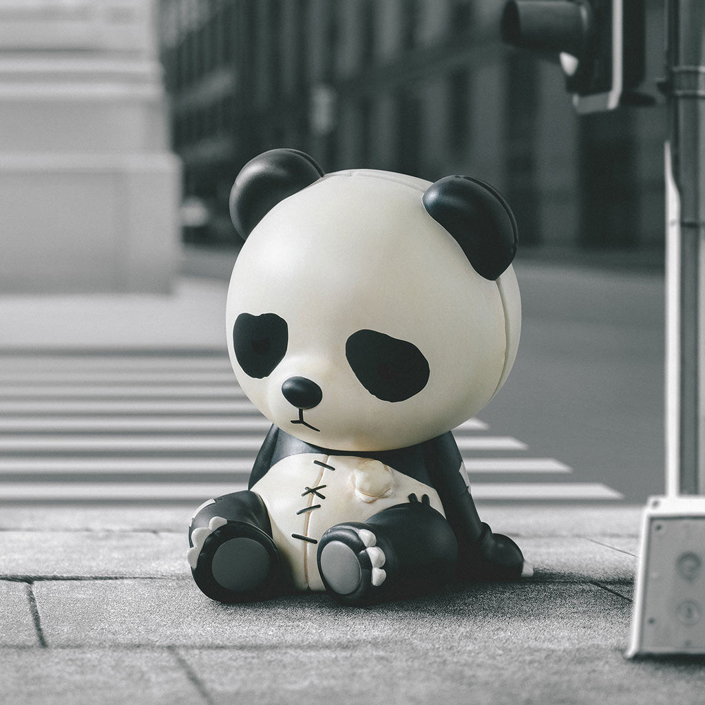 POP MART Hirono Doll Panda 100% Figurine.