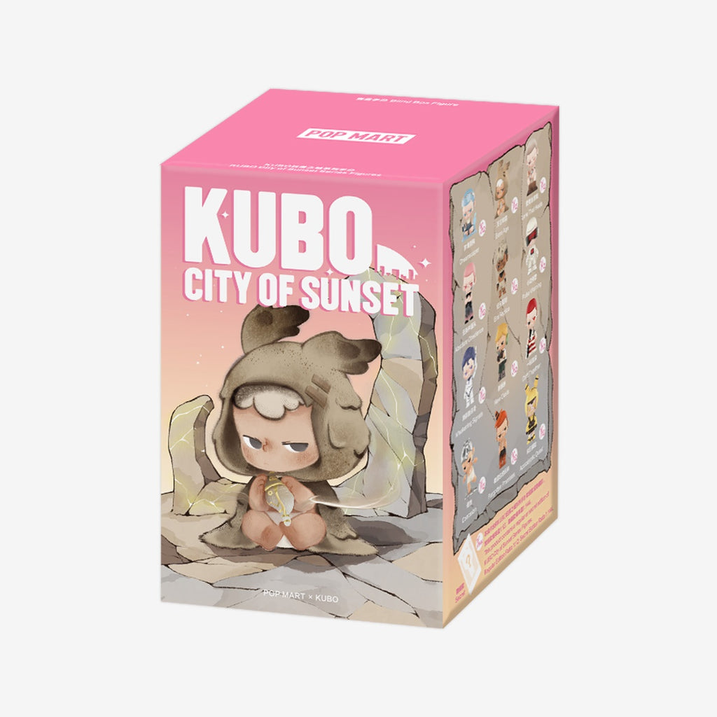 KUBO sculpture in City of Sunset Series capturing urban landscape at sunset with vibrant colors for modern art lovers