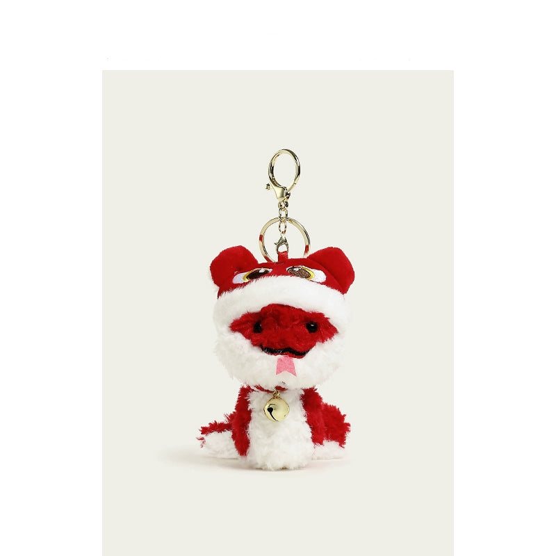 New Year Little Snake Plush Doll Keychain.