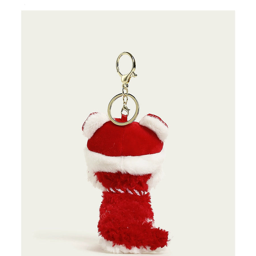 New Year Little Snake Plush Doll Keychain.