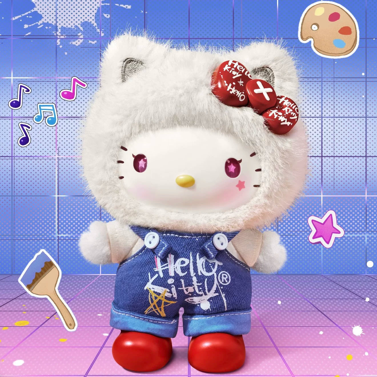 Hello Kitty 'Street Graffiti' Vinyl Plush Pendant Mystery Blind Box