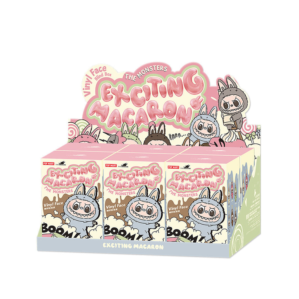 POP MART The Monsters Exciting Macaron Series Plush Pendant Blind Box.