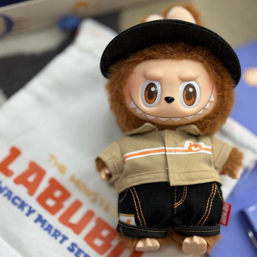 POP MART Labubu figure from Wacky Mart Series showcasing collectible designer toys in a unique art style