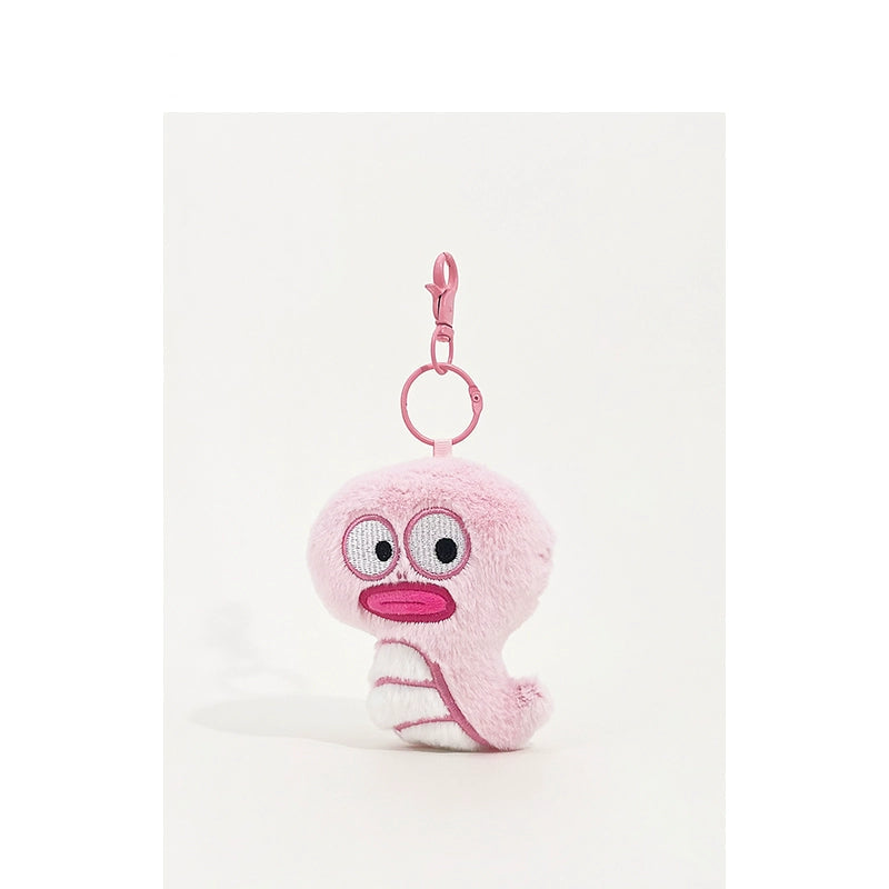 New Year Little Snake Plush Doll Keychain.