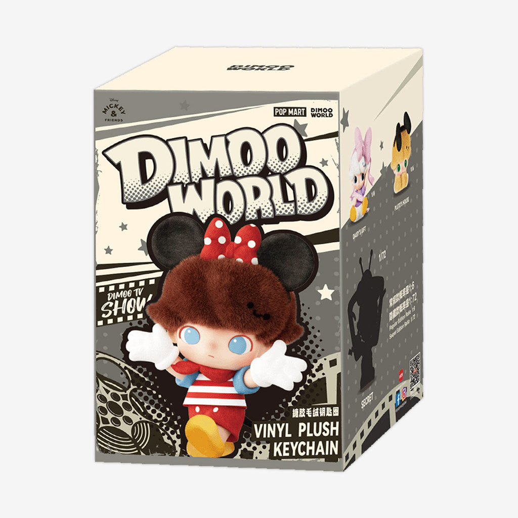 Pop Mart DIMOO WORLD × DISNEY Series-Vinyl Plush Keychain Blind Box.