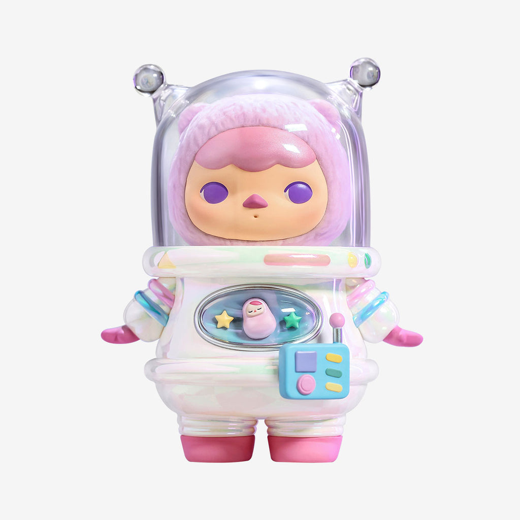 Elf astronaut figure of PUCKY Elf Planet Explorer and Space Cat in detailed space suit, perfect collectible toy