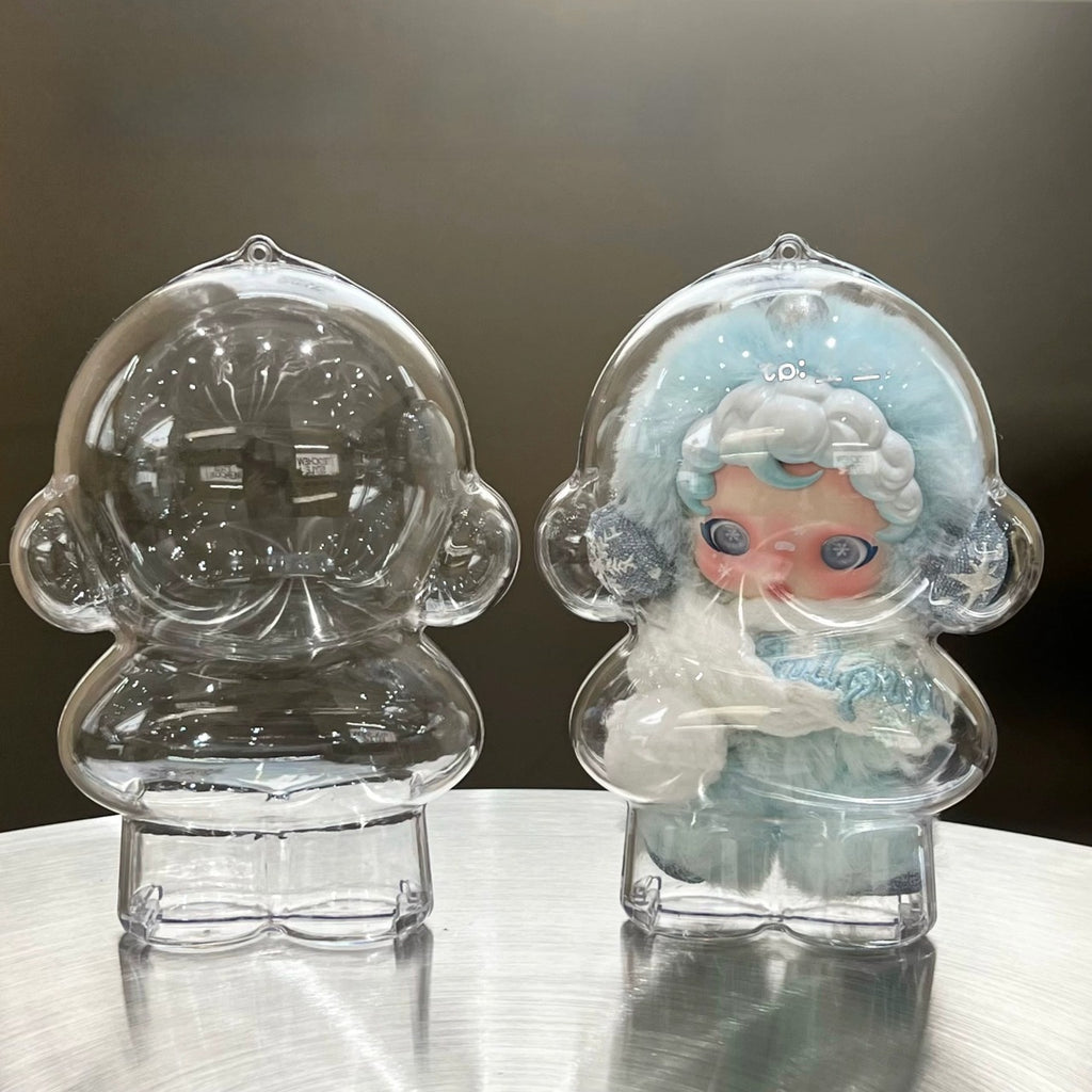 Skull panda doll shell case compatible with V1 and V2 models, featuring unique skull and panda design for enhanced protection