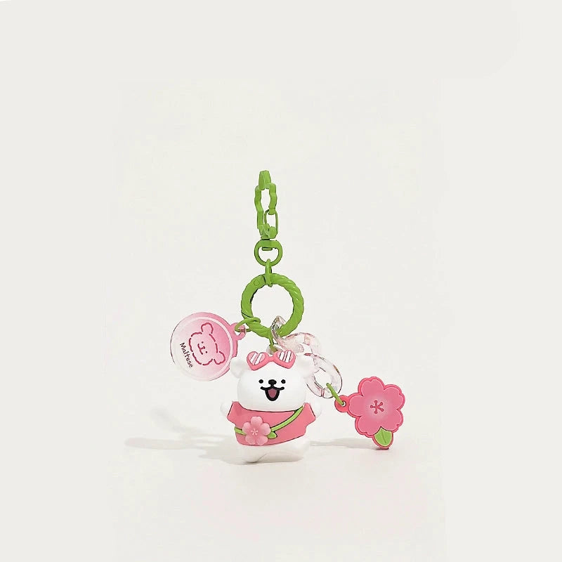Adorable Sports Mascot Keychains Set.