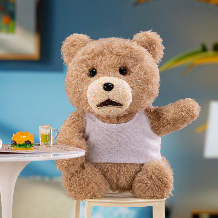 Pop Mart Ted2 Teddy Bear Action Plush Pendant.