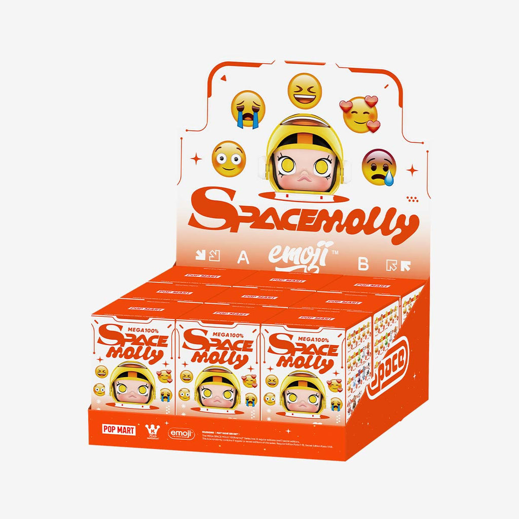 MEGA SPACE MOLLY 100% × emoji™ Series.