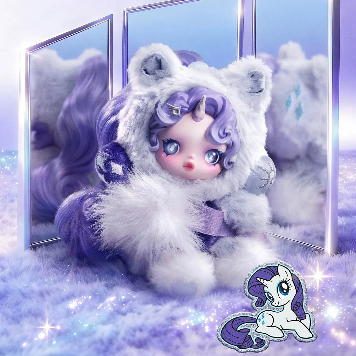 SKULLPANDA × My Little Pony Series Plush Doll Pendant