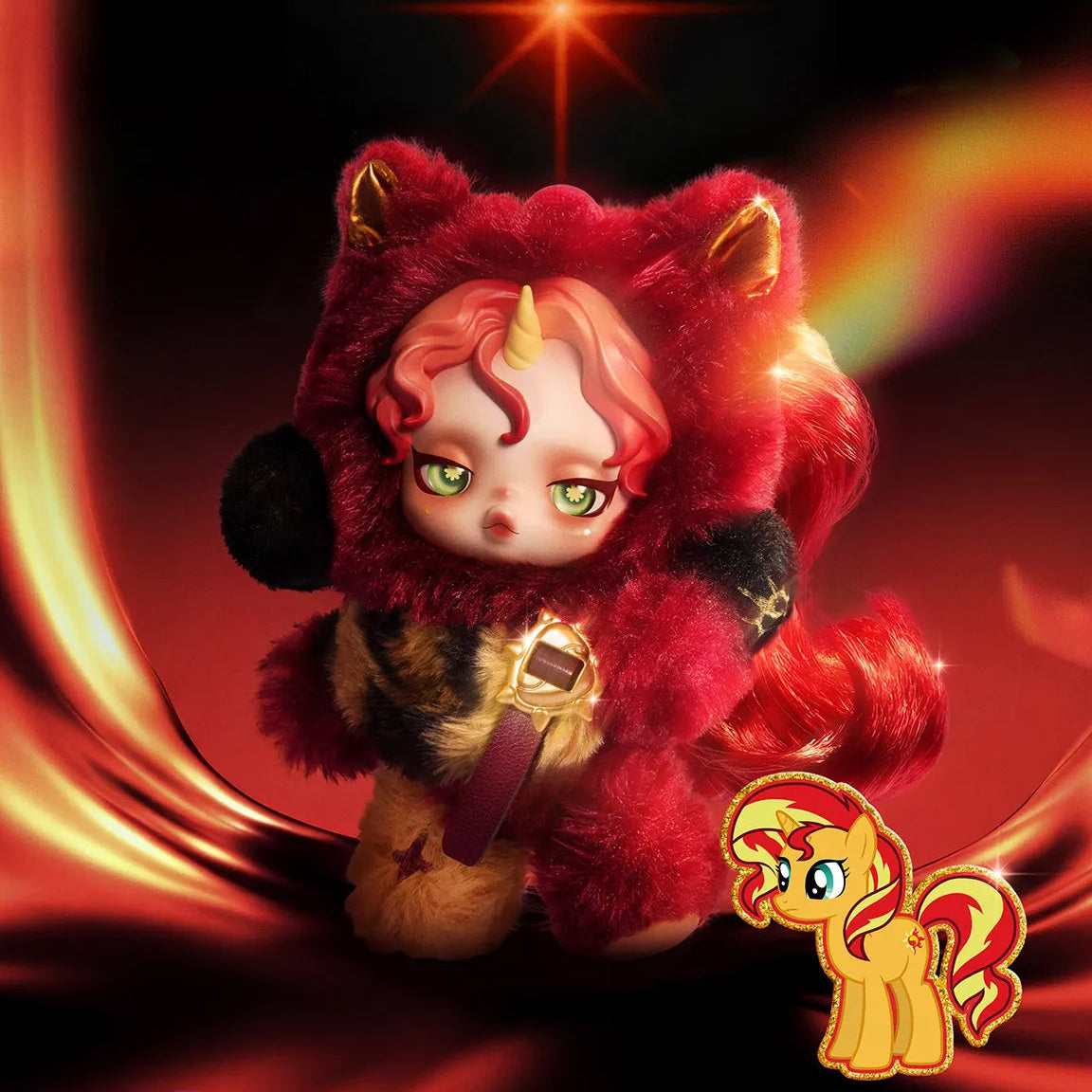 ぬいぐるみ SKULLPANDA My Little Pony Sunset Shimmer SKULLPANDA × My Little Pony Series Plush Doll Pendant